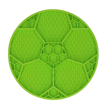 Eat Slow Live Longer Lick Mat Soccer Ball Green