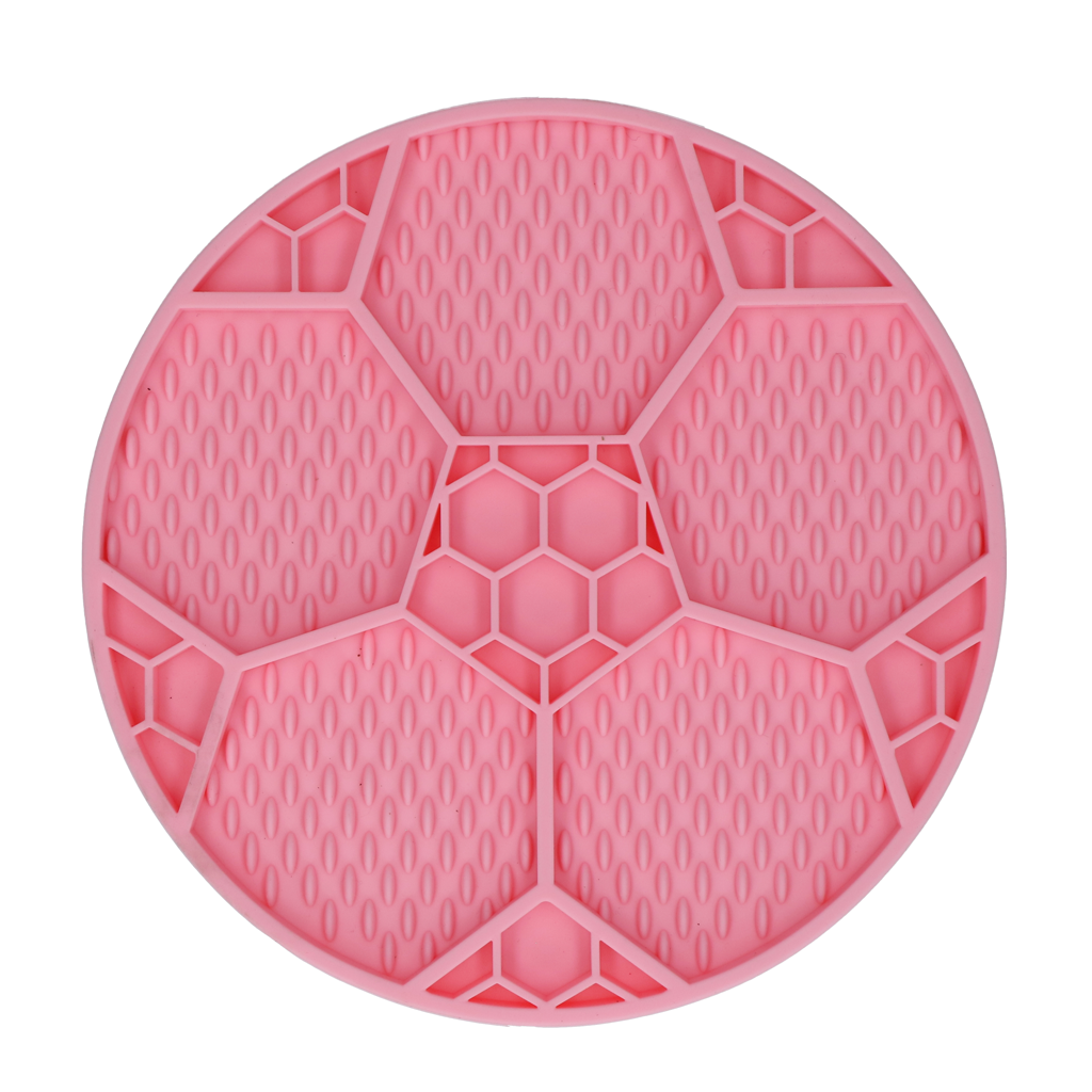 Eat Slow Live Longer Lick Mat Soccer Ball Pink