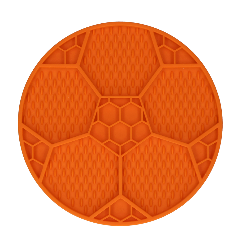 Eat Slow Live Longer Lick Mat Soccer Ball Orange (Limited Edition EC)