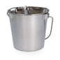 Stainless steel Bucket with flat side 1.89 l