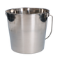 Stainless steel Bucket with flat side 5.68 l