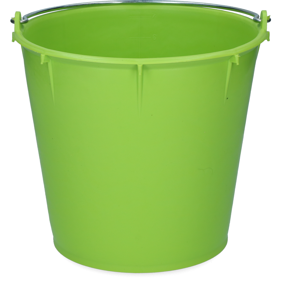 Bucket 7 l with handle Lime green