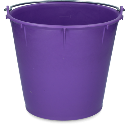 Bucket 7 l with handle Purple
