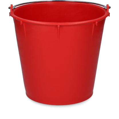 Bucket 7 l with handle Red