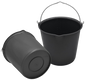 Bucket 15 l with pouring spout Black