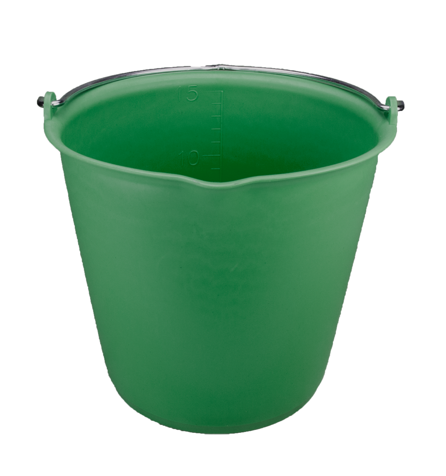 Bucket 15 l with pouring spout Dark Green