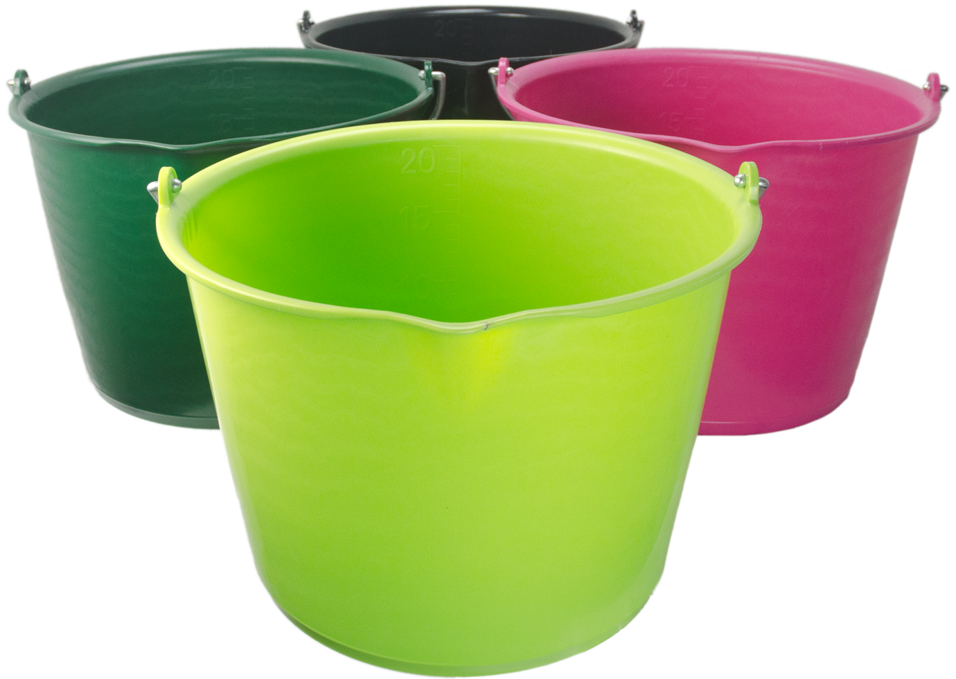 Bucket 15 l with pouring spout Dark Green