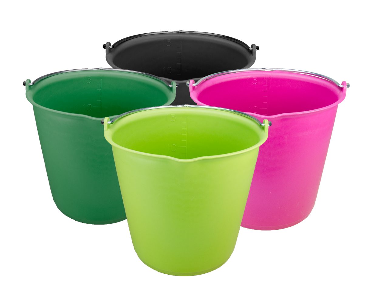 Bucket 15 l with pouring spout Green