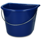 Bucket with flat side 15 l Blue