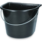 Bucket with flat side 15 l Black