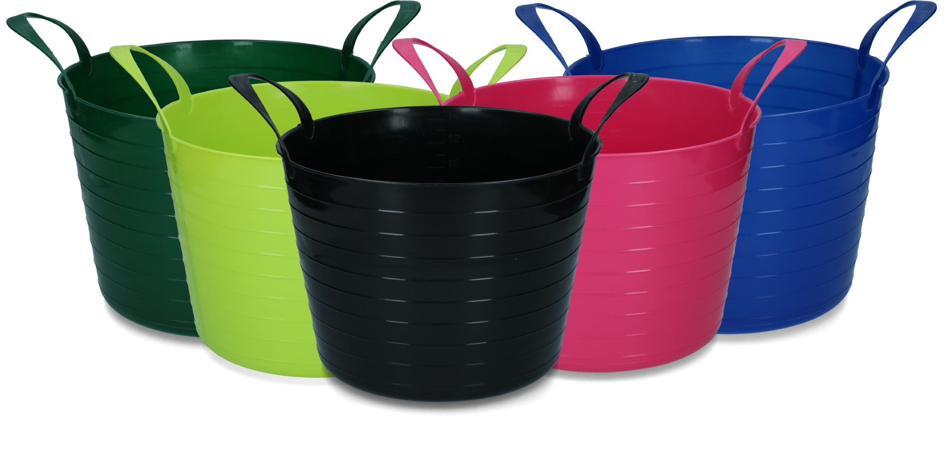 Bucket V-Trug Flexi Blue 14 l Pink