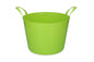 Bucket V-Trug Flexi Blue 14 l Lime green