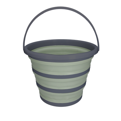 Excellent Horse Bucket Foldable Green/gray