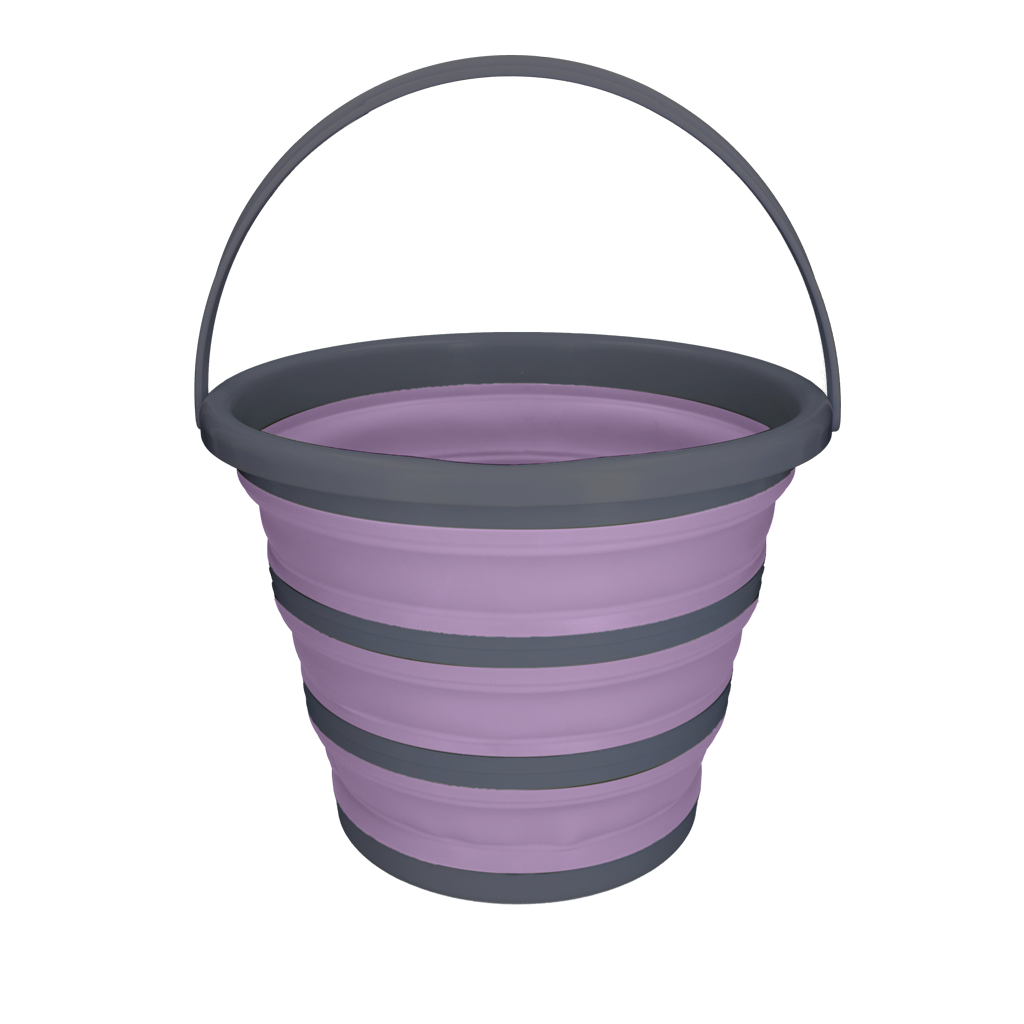 Excellent Horse Bucket Foldable Lilac/gray