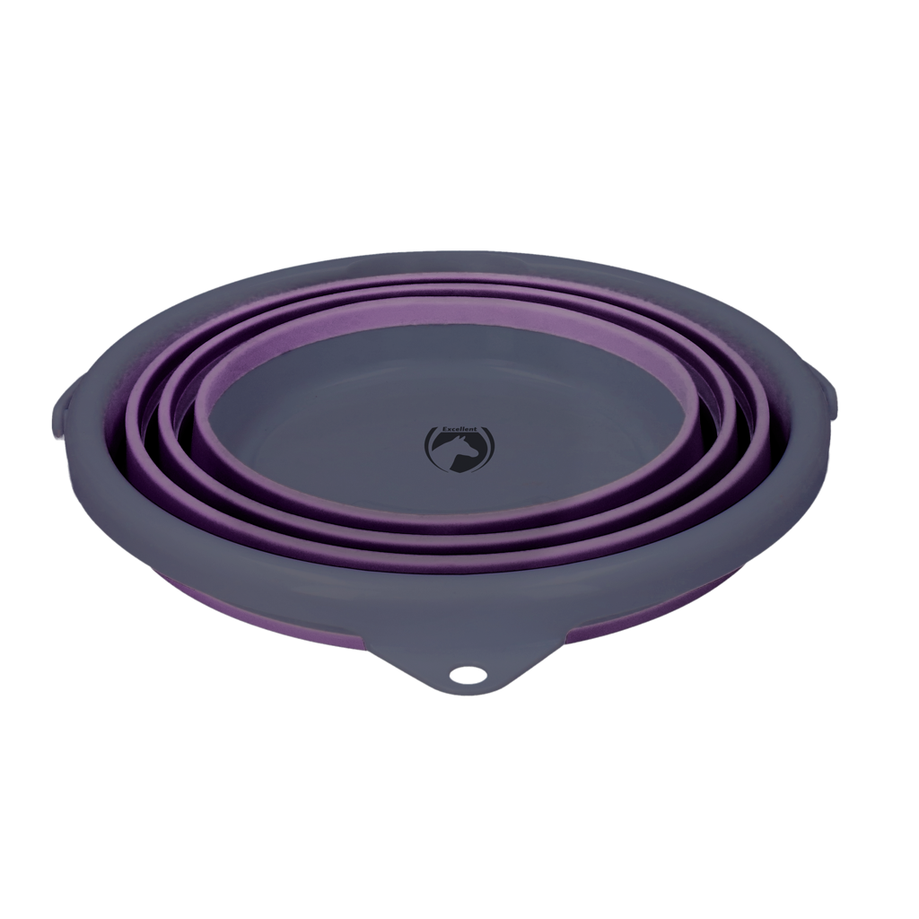 Excellent Horse Bucket Foldable Lilac/gray