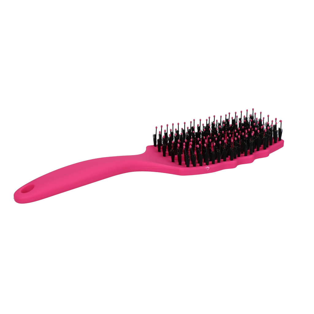 Excellent Horse Wave Brush Black Pink