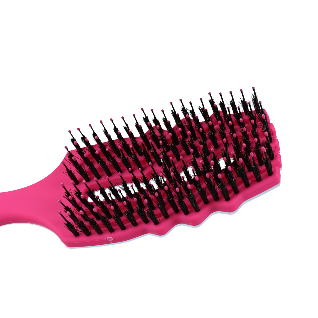 Excellent Horse Wave Brush Black Pink
