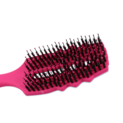 Excellent Horse Wave Brush Black Pink