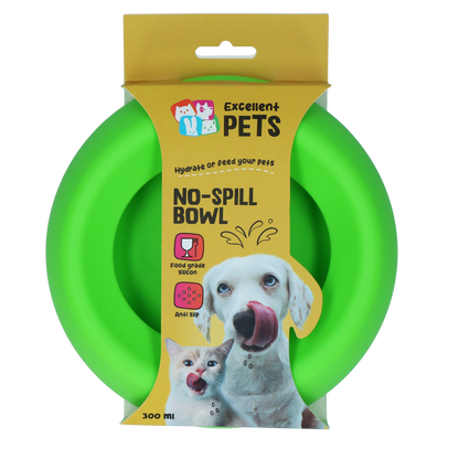 Excellent Pets No-Spill Bowl 300ml Green S