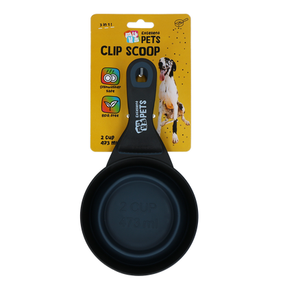 Excellent Pets Feeding Scoop with Locking Clip 2 cup