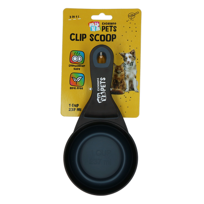 Excellent Pets Feeding Scoop with Locking Clip 1 cup