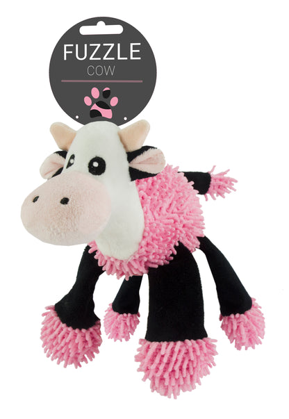 Fuzzle with 5 squeakers Cow
