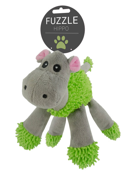 Fuzzle with 5 squeakers Hippo