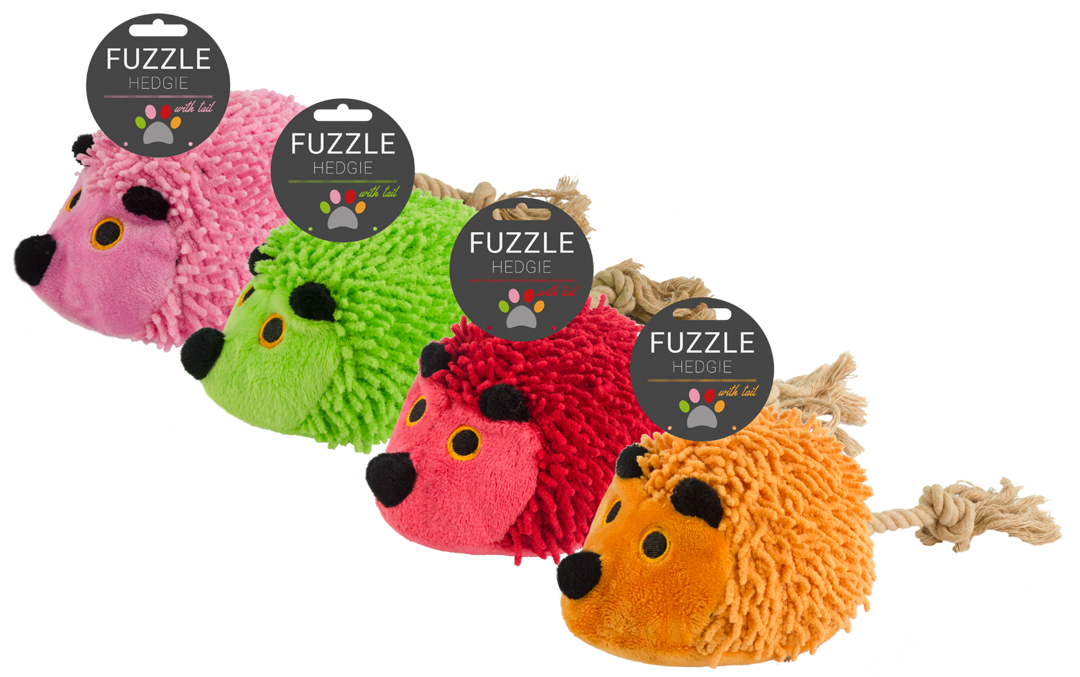 Fuzzle Hedgie With Tail Red