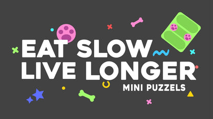 Eat Slow Live Longer Mini Puzzle Starry Night