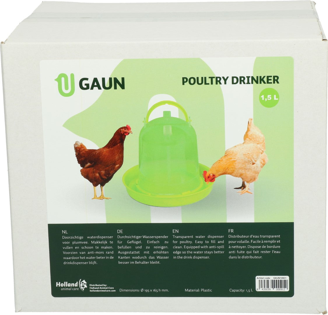 Gaun Poultry Drinker Green Lemon 1.5 l
