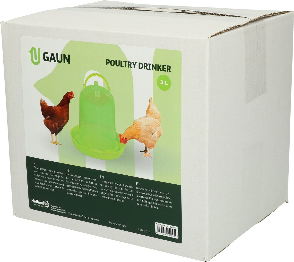 Gaun Poultry Drinker Green Lemon 3 l