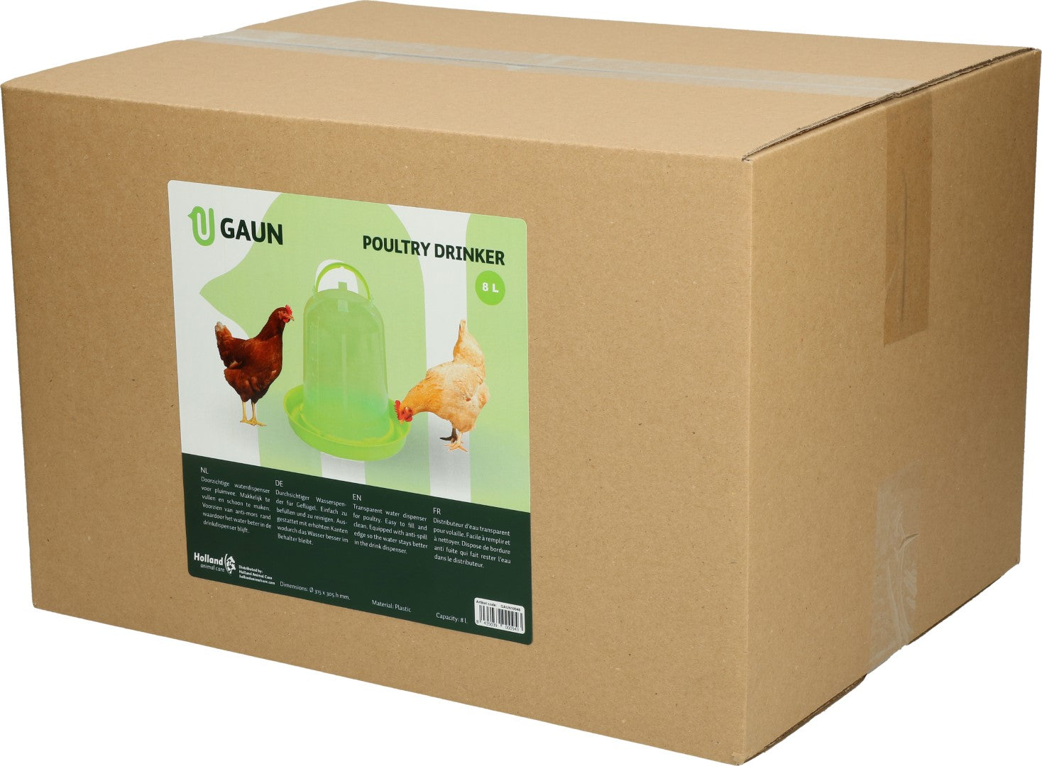 Gaun Poultry Drinker Green Lemon 8 l