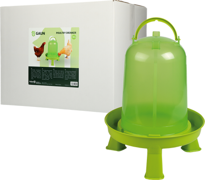 Gaun Poultry Drinker with Legs Green Lemon 10 l