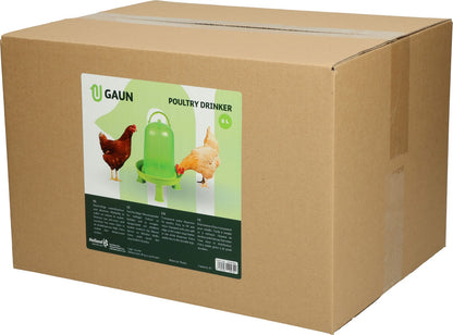 Gaun Poultry Drinker with Legs Green Lemon 8 l