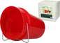 Gaun Poultry Plastic Drinking Bucket 6 l Red