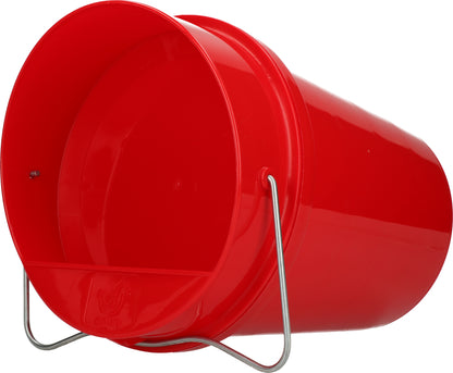 Gaun Poultry Plastic Drinking Bucket 6 l Red