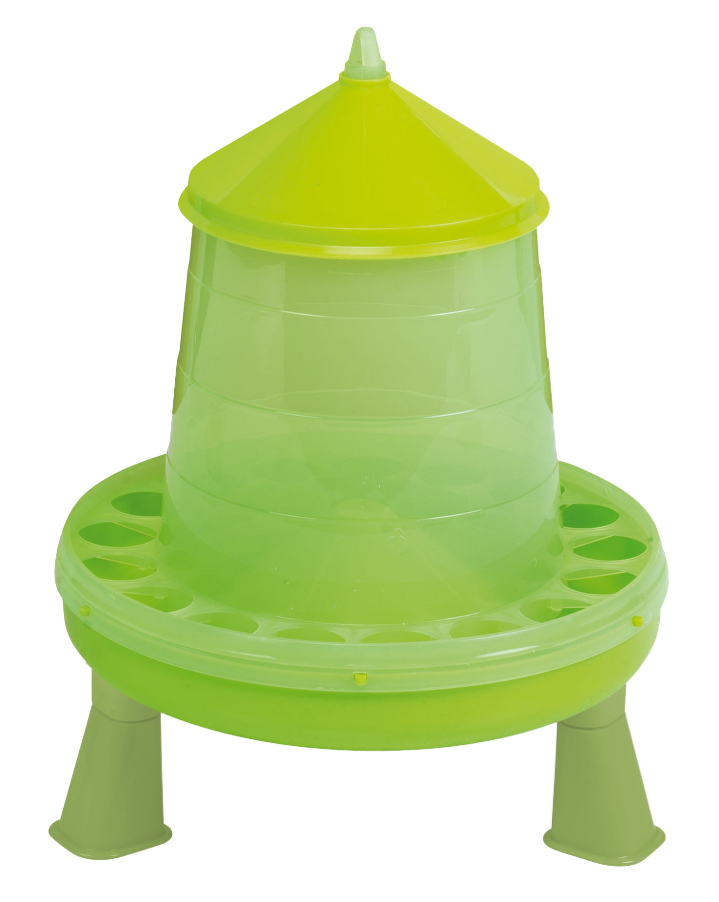 Gaun Poultry Feeder with Legs Green Lemon 4 kg