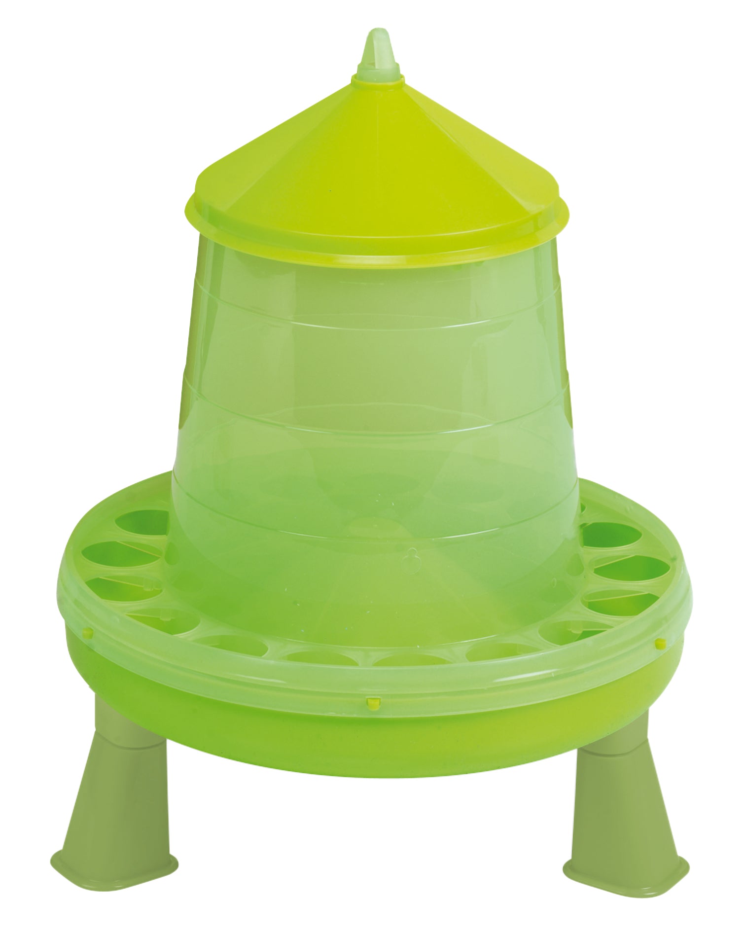 Gaun Poultry Feeder with Legs Green Lemon 4 kg