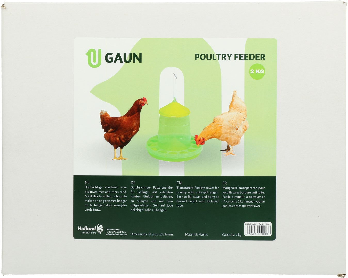 Gaun Poultry Feeder Green Lemon 2 kg