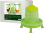 Gaun Poultry Feeder with Legs Green Lemon 8 kg