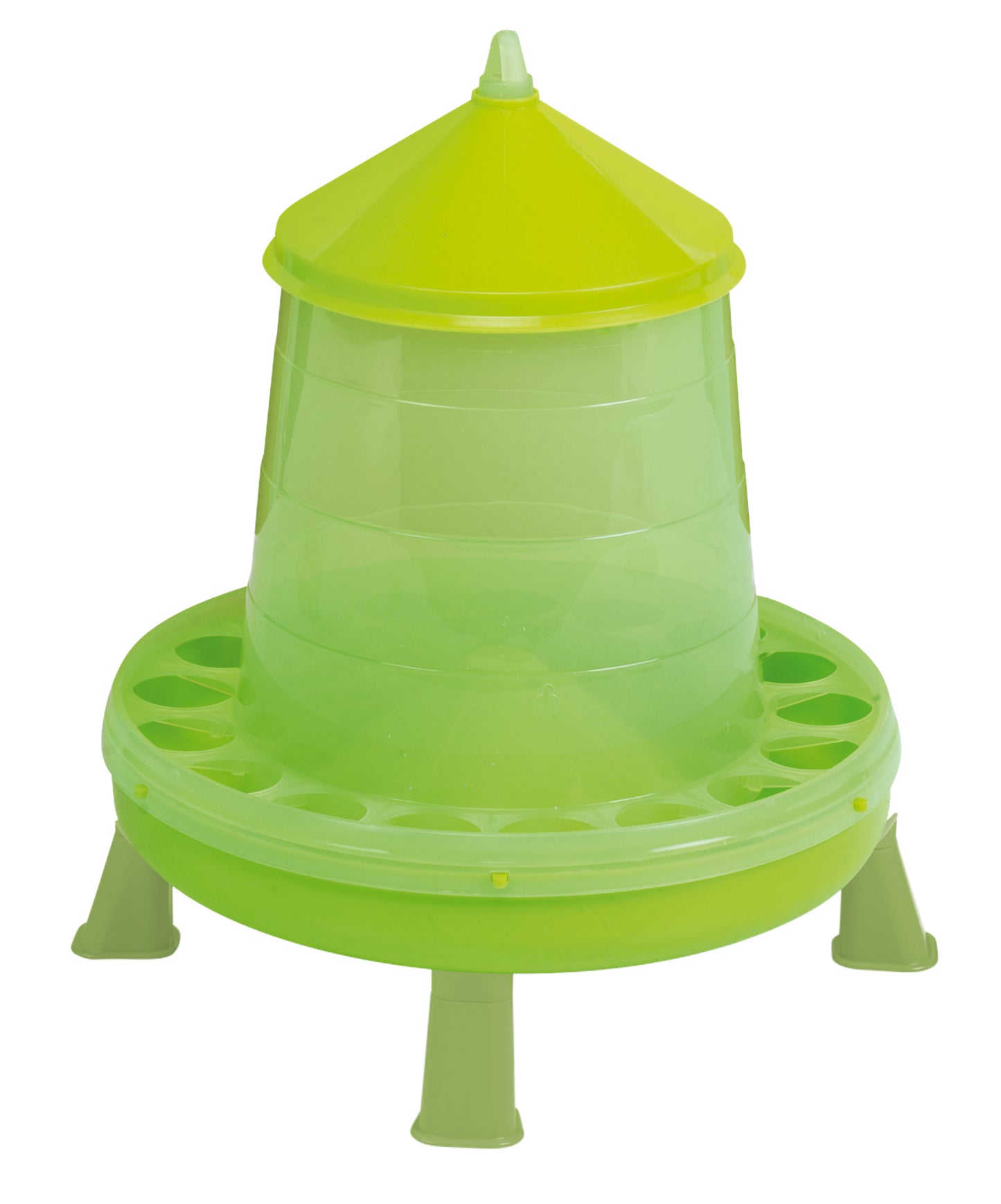 Gaun Poultry Feeder with Legs Green Lemon 8 kg