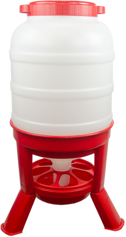 Gaun Poultry Feeder with Legs Red 40 l