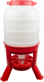 Gaun Poultry Feeder with Legs Red 40 l