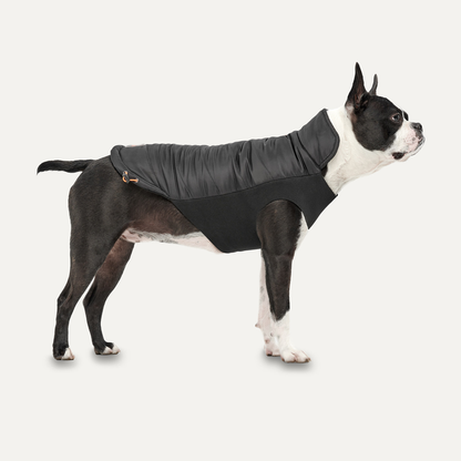 Goo-eez Mock Neck Signature Wrap Jacket M Black