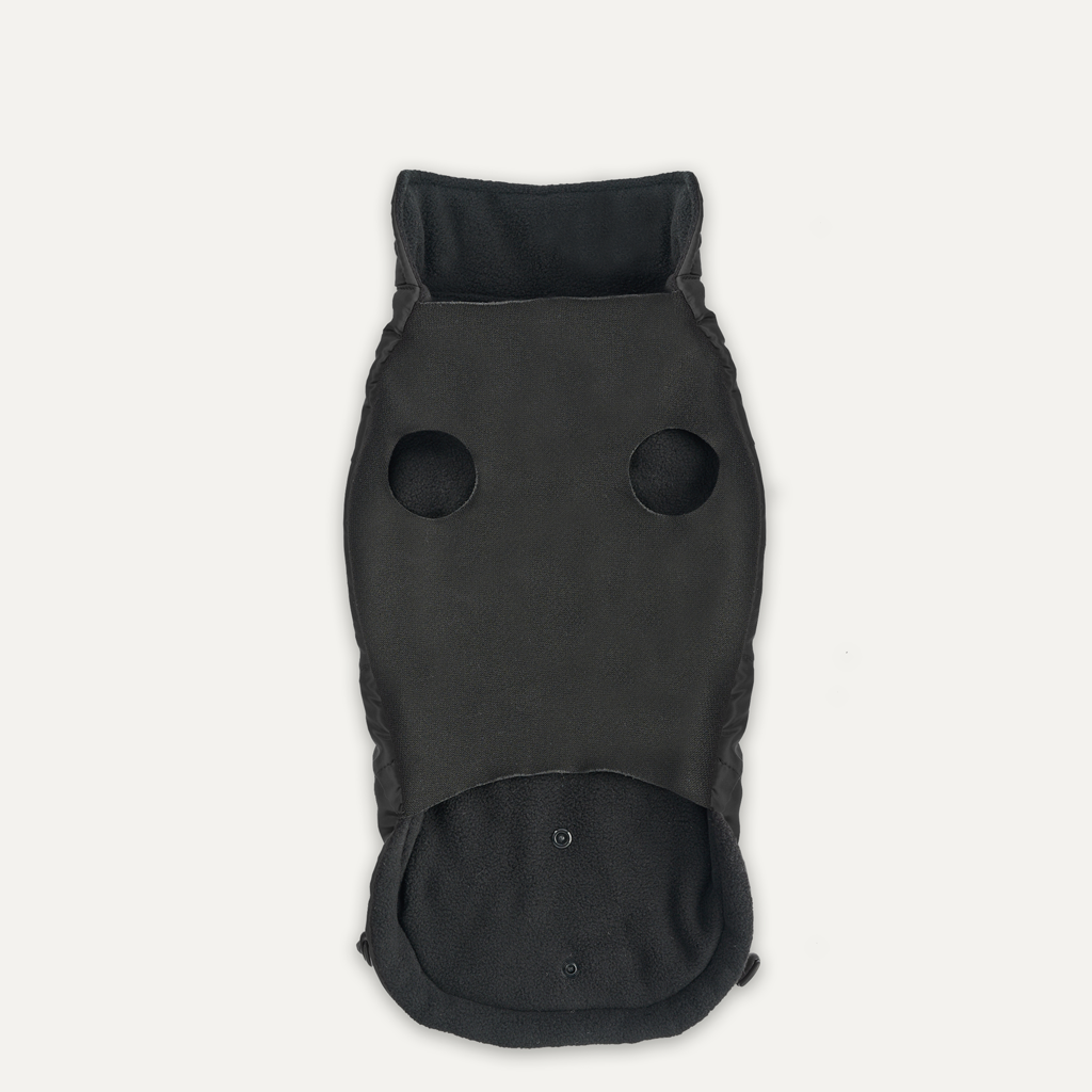 Goo-eez Mock Neck Signature Wrap Jacket L Black