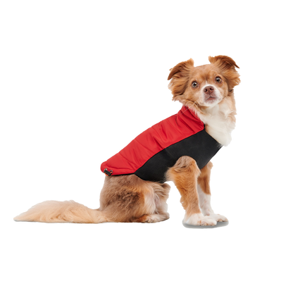 Goo-eez Mock Neck Signature Wrap Jacket XXS Red/Black