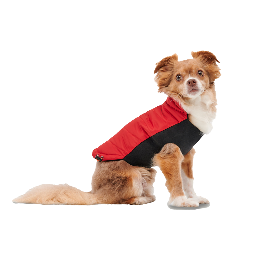 Goo-eez Mock Neck Signature Wrap Jacket S Red/Black