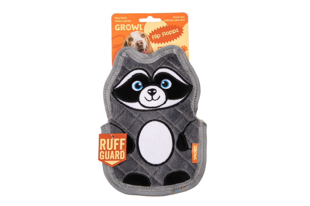 Growl Flip Floppz Randy the Raccoon