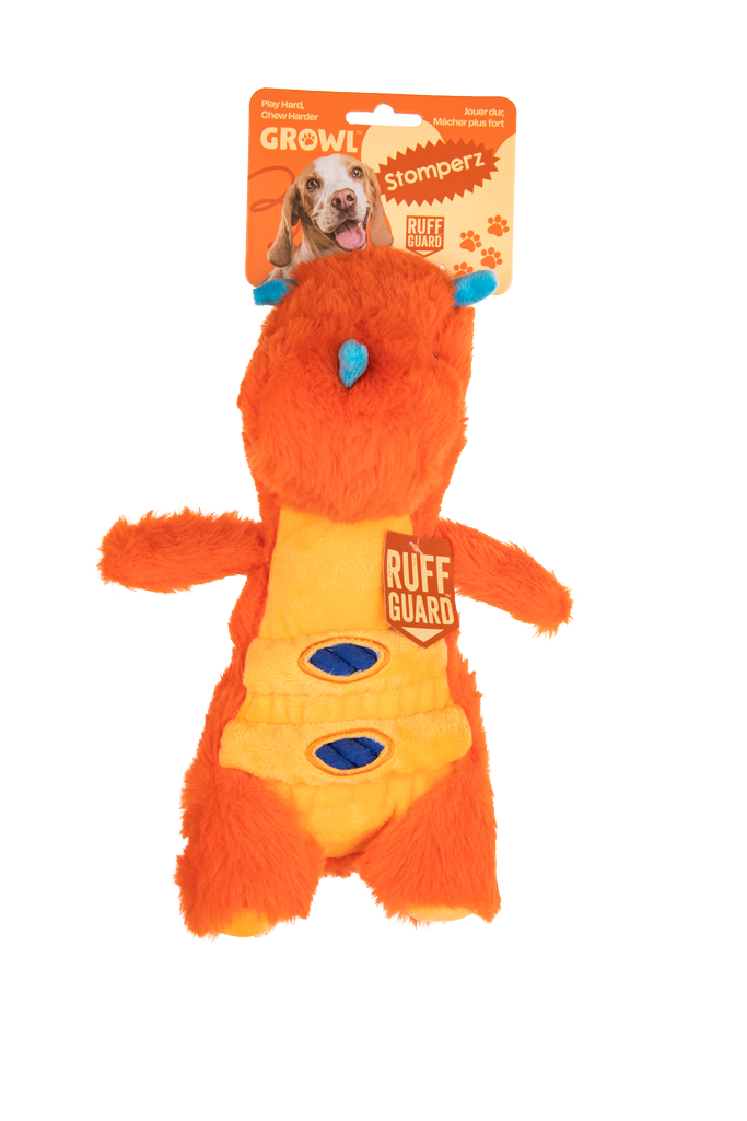 Growl Stomperz Tina the Orange Triceratops