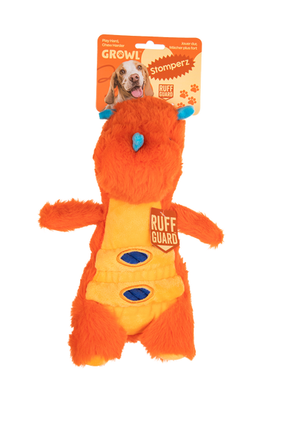 Growl Stomperz Tina the Orange Triceratops